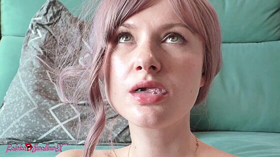 amateur beauty cum swallow mouth