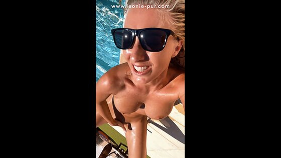 perfect tits blonde girl masterbate with a lovely orgasm