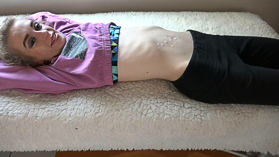 poking cum on belly compilation