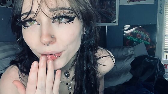 goth emo a big dildo