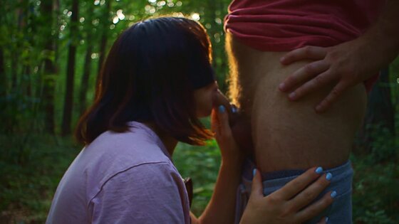 blowjob girl#giving blowjob in the forest tube8