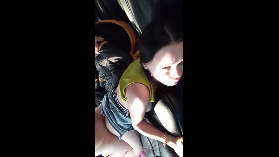 dominant man hot sex in car
