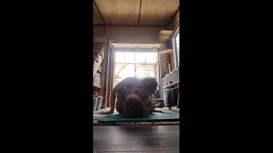 riding husband wife yoga sex