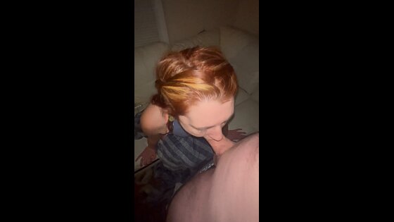 sloppy deepthroat redhead slut cum swallow xhamster