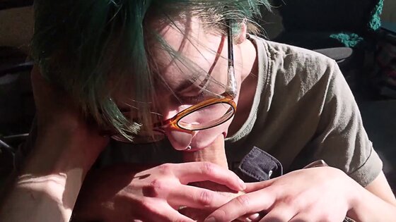 dyed hair sexy closeup 3movs pov blowjob