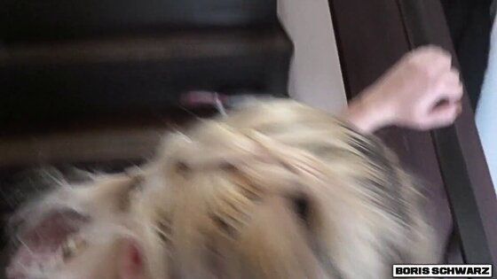 german sexy👅🍌blonde takes cum inside of her pussy