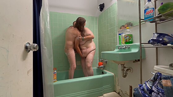 milf shower two girls taking a shower together and having sex naked big butts and boobs girls playing with their big fat boobs and big fat butts